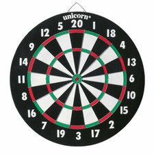 Unicorn XL Paper Darboard Dart Board 17"x 3/4" inc 2 Sets of Darts