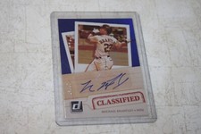 2021 Panini Donruss Michael Brantley Classified Signtaures Auto 10/25 Blue Holo 
