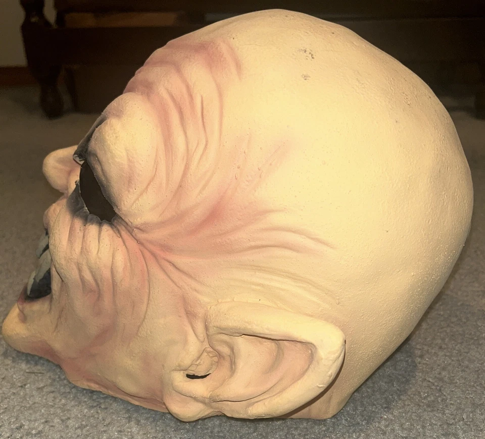 Evil Wizard Mask By Rubies Costume Co. Vintage Halloween Full Overhead Oversized - Image 3 of 4