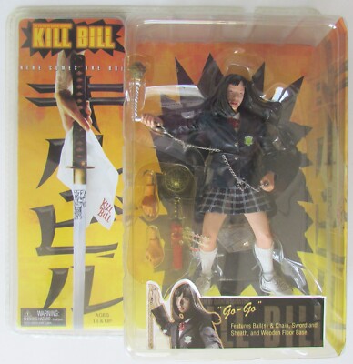 Kill Bill Series 1 GO-GO action figure~Ball & Chain, Sword & Sheath~NECA~NIB