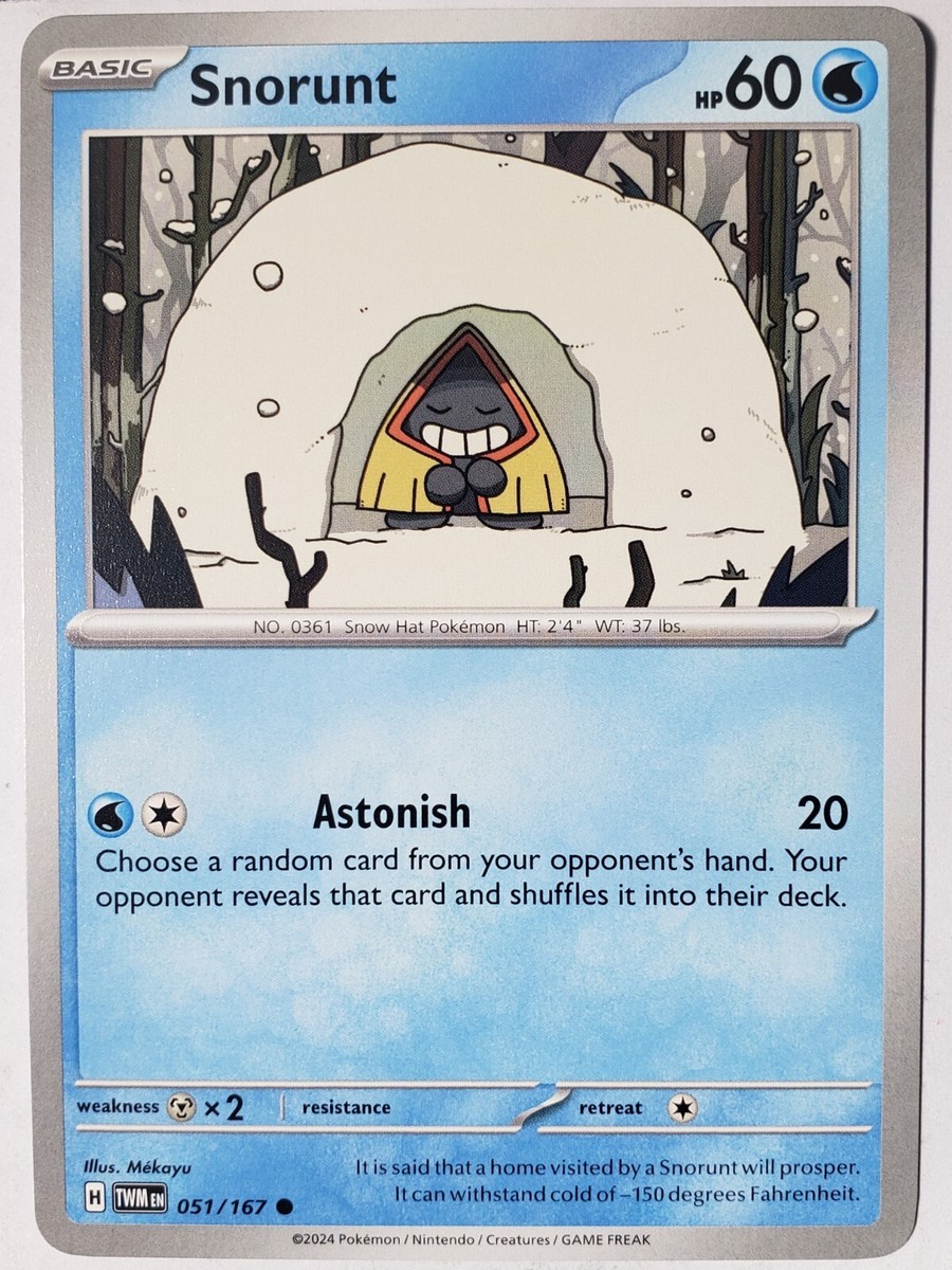 snorunt pokemon card value Snorunt AR - 200/193 main image 0