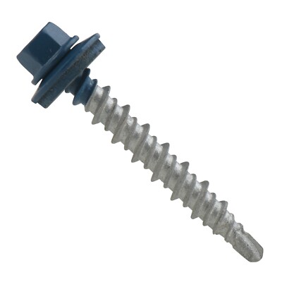 250pcs, #11 PG 1-1/2'' or 2'' Metal Siding/Roofing Screws, w/Metal & EPDM washer