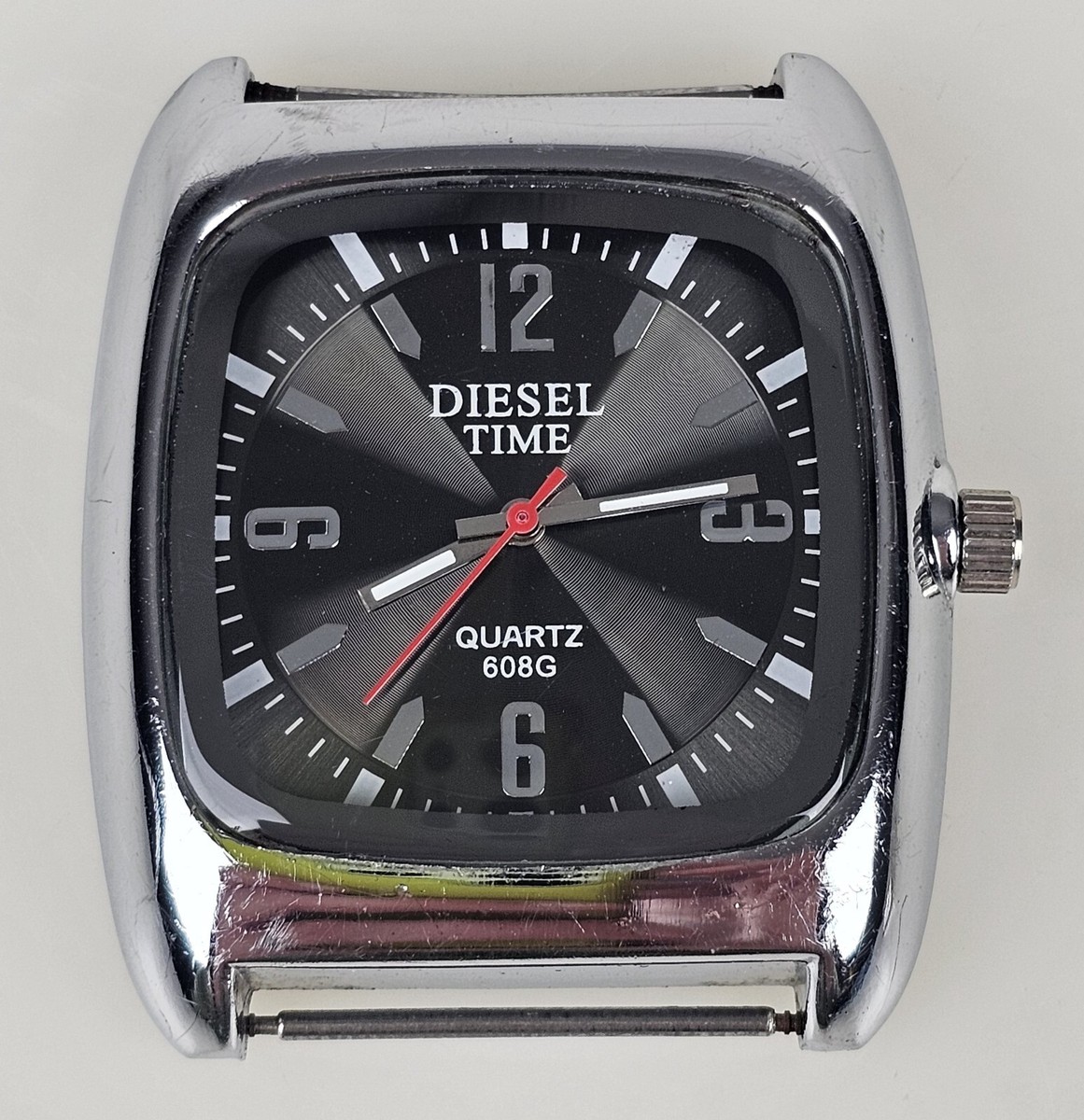 Diesel Time Quartz 608G 608 Wristwatch Watch Head Only Working