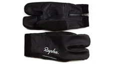 BNWT BLACK RAPHA RUBBERIZED LOBSTER CLAWS WATERPROOF CYCLING GLOVES MEDIUM