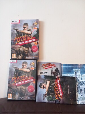 Jagged Alliance Back In Action PC DVD Rom Schutzhülle Karte exklusiver Download sehr guter Zustand