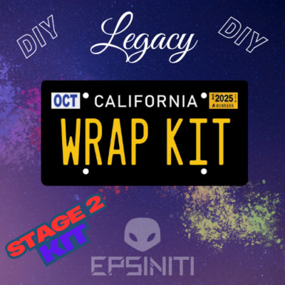 White and Daffodil Yellow LEGACY California Plate Wrap DIY Kit