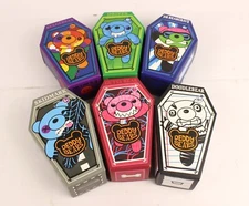 New Set Of 6 Deddy Bears 5" Coffin Plush Series 3