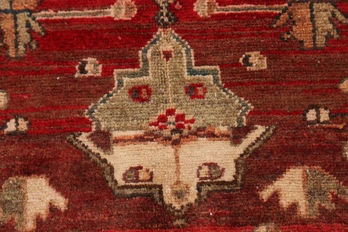 Tribal Semi-Antique Bakhtiari Geometric Hand-knotted Area Rug Wool Oriental 4x5 - Picture 7 of 12
