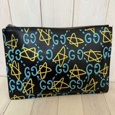 GUCCI Gucci Ghost clutch bag missing zipper pull 7.8*11.8 inch | eBay
