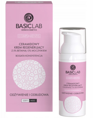 BASICLAB CERAMID REGENERATING CREAM Rich Consistency Day and Night 50ml