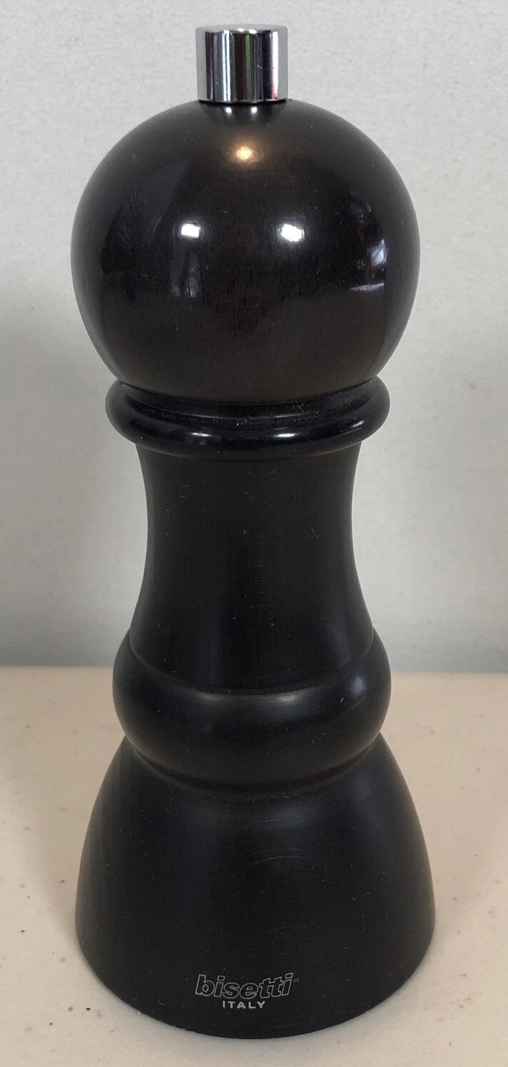 Bisetti Pepper Mill Dark Brown, 6.75” Tall