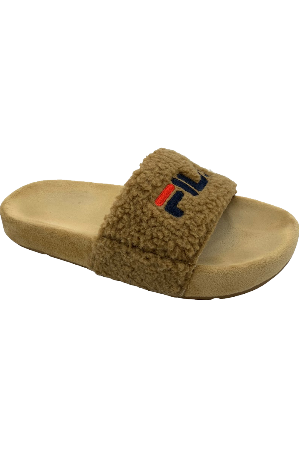 Fila Women's Fuzzy Drifter Slide Sandal Beige