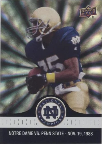 2017 Upper Deck Notre Dame 1988 Championship Rocket Ismail #78