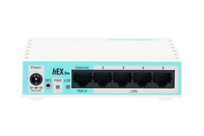 MikroTik hEX lite Router RB750r2 5x RJ45 100Mb/s