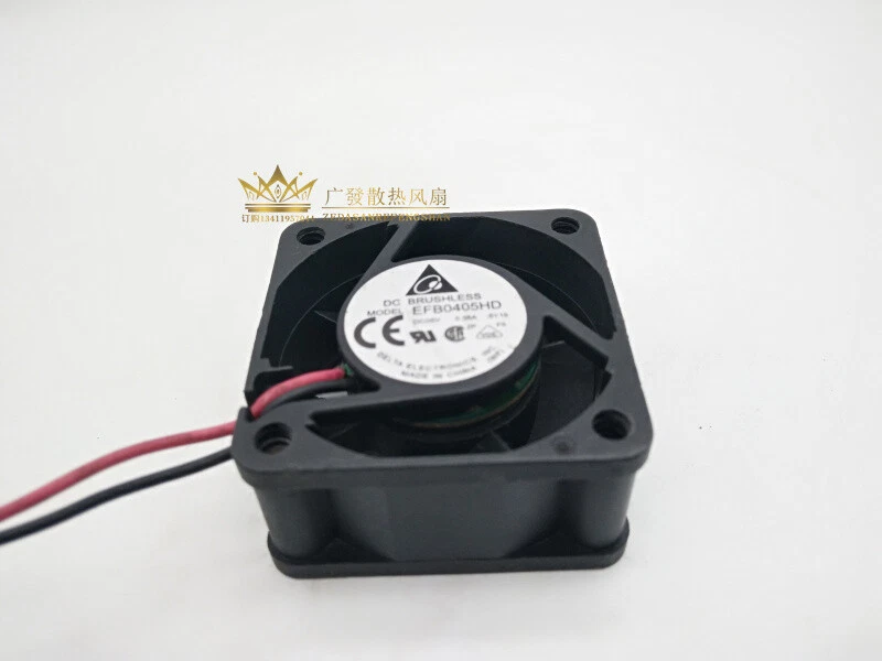1pcs  DELTA EFB0405HD 4020 5V 0.38A 40mm server cooling fan 2pin - Image 4 of 4