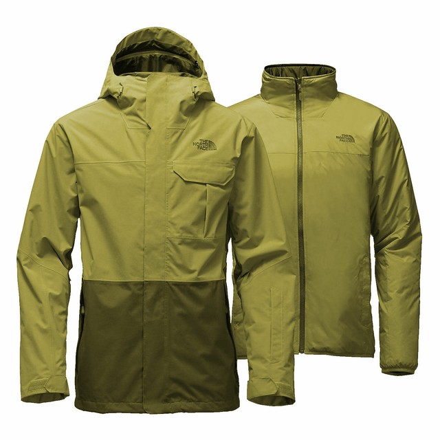 north face triclimate green