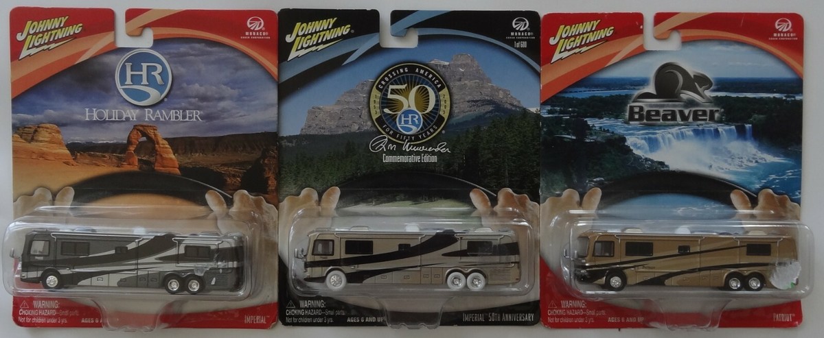 3) Johnny Lightning Holiday Rambler Monaco Coach Toy Motorhomes | eBay