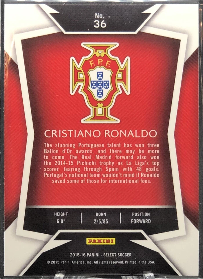 2015 Select Soccer Cristiano Ronaldo - Image 2 of 2