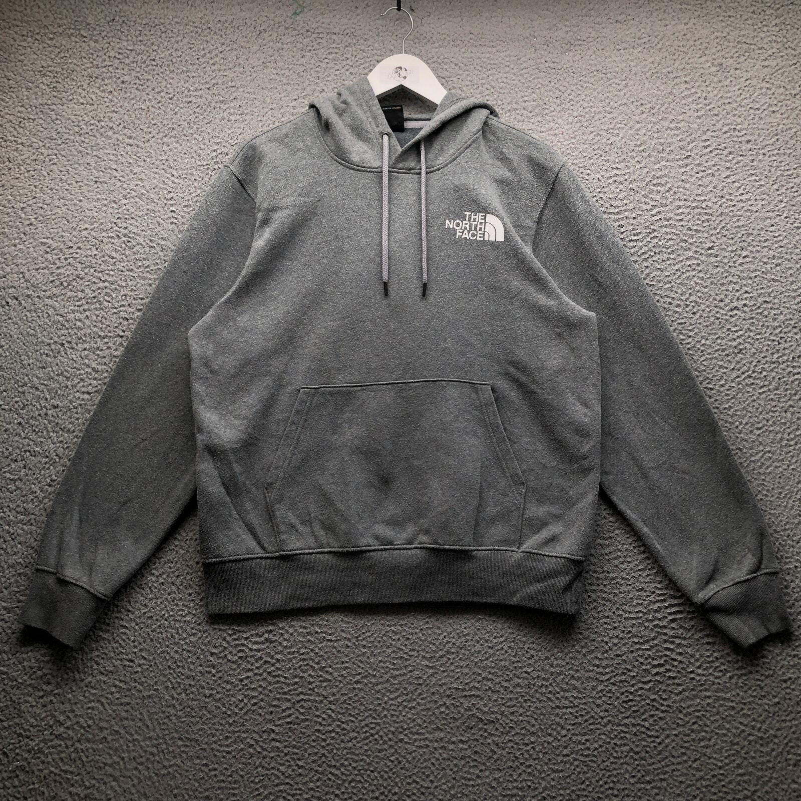 Sudadera con Capucha The North Face Para Hombre M Never Stop Exploring Gráfico Logo Gris
