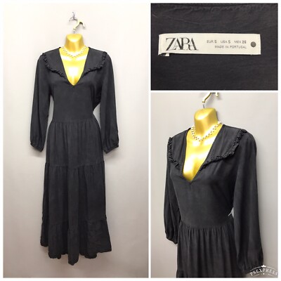 Smock Dresses Zara Dresses Occasion ZARA Black Retro Layered
