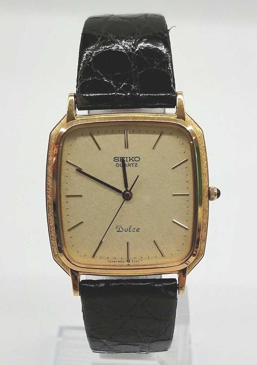 Seiko Dolce 9521-5220 Vintage Gold Square SGP30 St.Steel Seiko Dolce 9521-5220 Vintage Gold Square SGP30 St.Steel