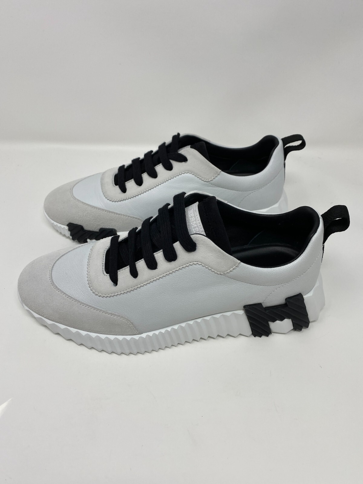 Hermes Bouncing Sneakers 39 White/Black | eBay