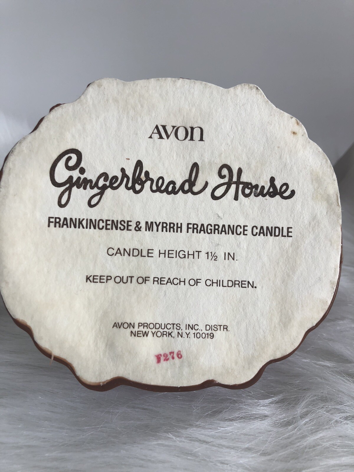Avon Frankincense And Myrrh Gingerbread House Candle In Original Box eBay