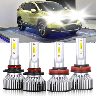 For Honda CR-V 2015-2021 9005+H11 Combo LED Headlight Hi Low Beam Bulb 6000K