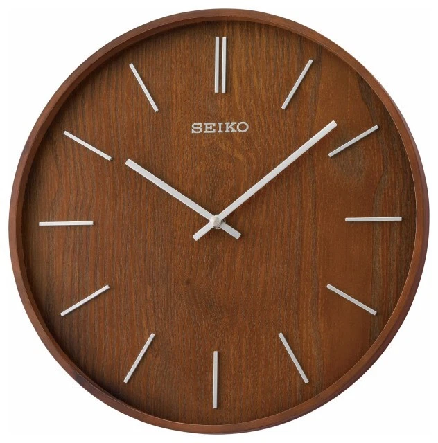 seiko wood clock
