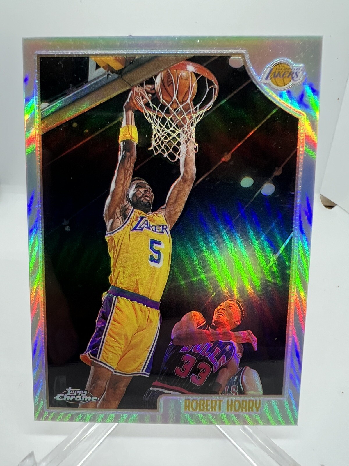1998 Topps Chrome Robert Horry Refractor #23 Lakers 7-Time NBA Champion
