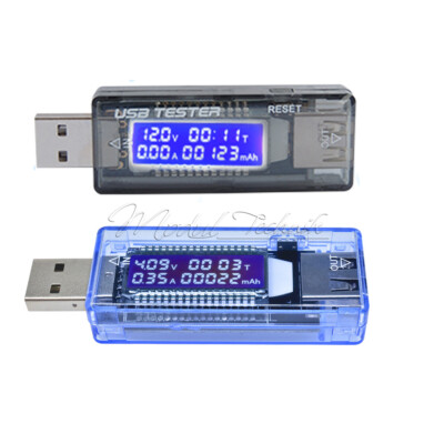 LCD Display USB Charger Capacity Current Voltage Detector Meter Battery Tester