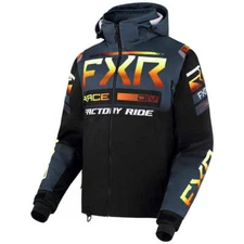 FXR RRX Insulated Snowmobile Jacket - Dark Steel/Inferno