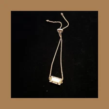 Kendra Scott Phillipa Rose Gold Mother of Pearl Chain Bracelet