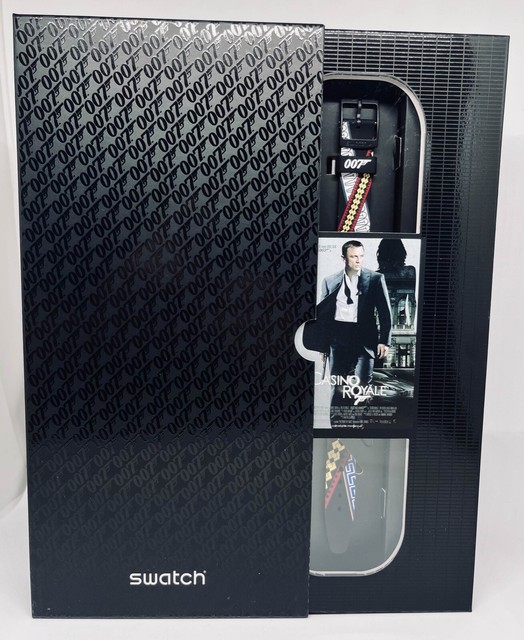 Swatch Casino Royale 2006 34mm Boîtier Noir en Plastique, Bracelet  Multicouleur en Silicone, Montre pour Homme (GZ340) | Achetez sur eBay