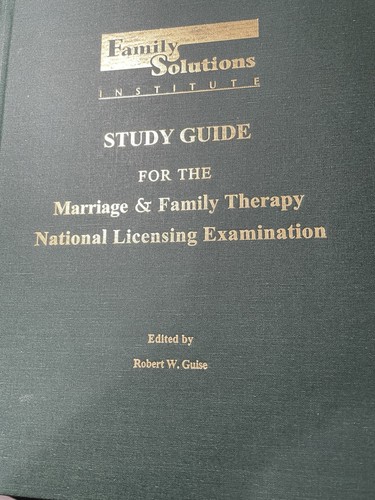 Study Guide for the Marriage and Family Therapy National Licensing ...