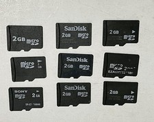2 GB SanDisk Memory Stick Micro (M2) Cards – 9 PCS Used