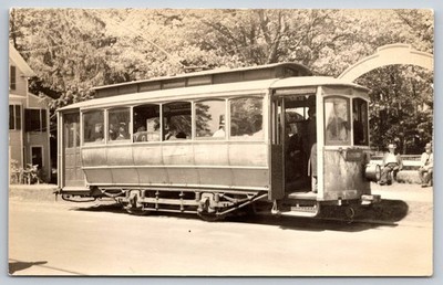 Trolley Car Biddeford Maine Postcard Ferro Viagraph By Phil H Bonnet RR-32