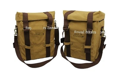 Convient pour Royal Enfield Classic - "Paire de sacoches militaires couleur... - Photo 1/4