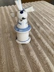 LOT OF DELFT PROCELAIN WINDMILL SALT AND PEPPER AND WINDMILL TOOTHPICK HOLDER — photo 9