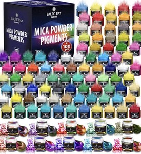 79 Piece Set Of Vibrant Baltic Day Powder Pigments For Art And Beauty