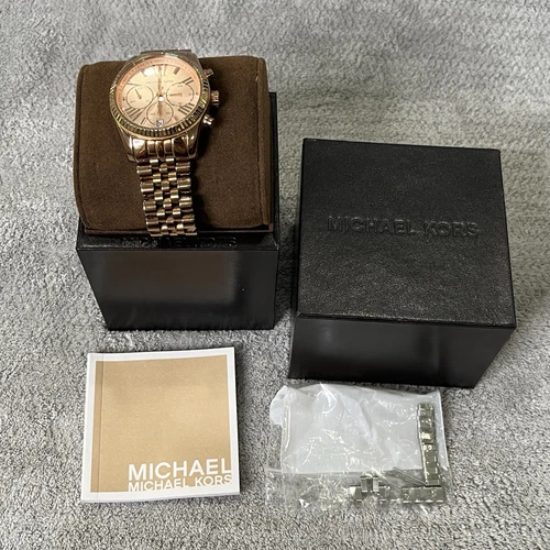 Orologio Donna Michael Kors MK5556 Lexington Bracciale Acciaio Inox Oro Rosa