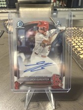 2025 Bowman Draft - Chrome Prospect Autographs Jack Gurevitch #CPA-JG (AU, RC)