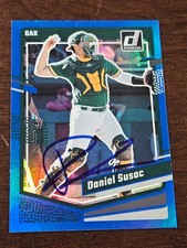 2023 Donruss Blue Foil DANIEL SUSAC A'S  In-Person Signed Autographed AUTO