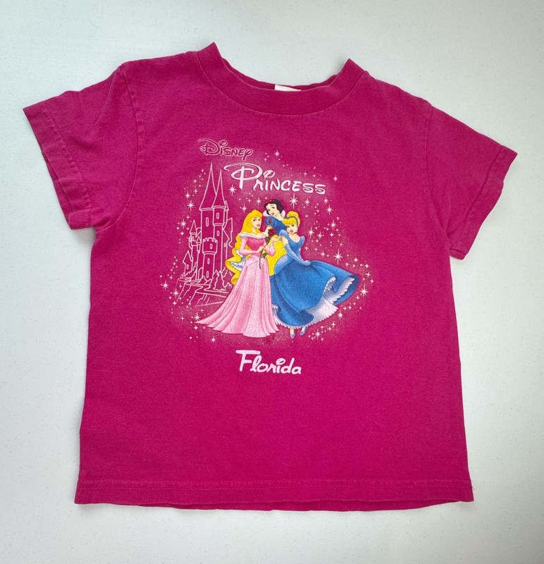 Disney Princess Y2K Graphic Tee Youth Small 5/6