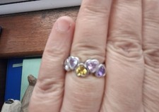 Sterling Silver Cubic Zirconia Ring (Pre-loved) Size P