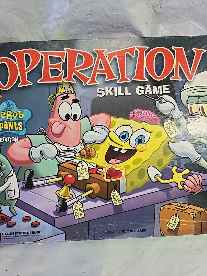 2007 SpongeBob Squarepants Edition OPERATION Skill Game by MB In-Complete Works  - Image 3 of 4