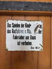 Emailschild Hinweisschild Kneipe Wirt Fahrrä...