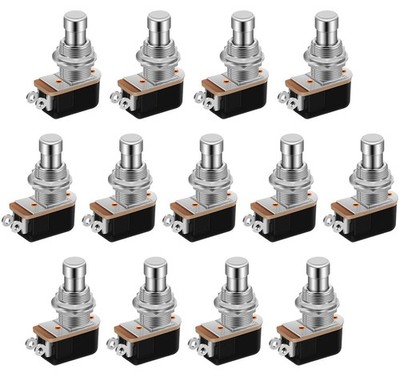 DaierTek 13pcs SPST Momentary Soft Touch Foot Switch 2 PIN