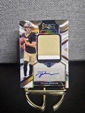 2025 Panini Select - Jumbo Rookie Signature Swatches Tyler Shough #JRS-TSH /75