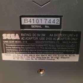 SEGA Game Gear Handheld System RECAPPED [TESTED, Dim Backlight] (1991, Black)